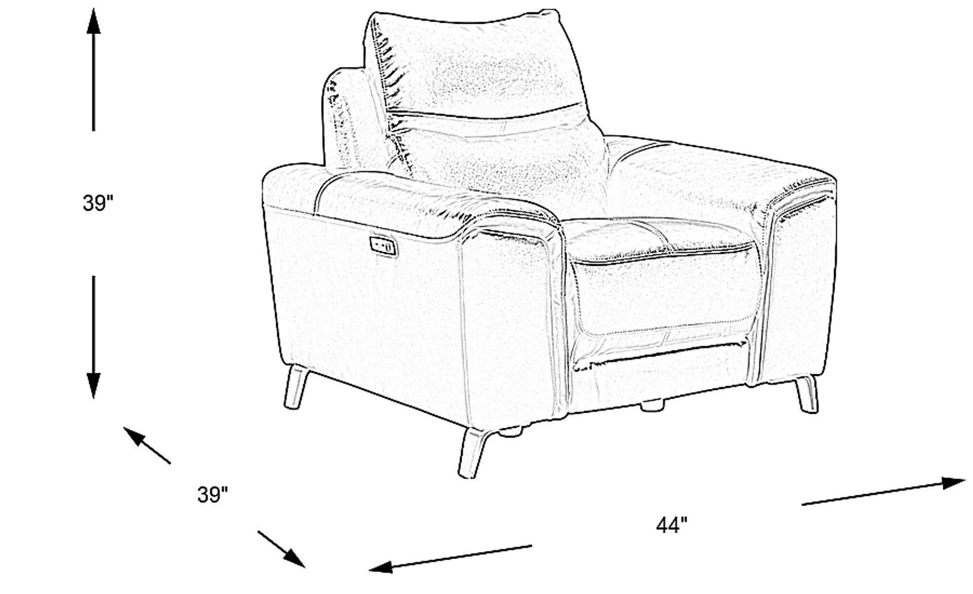 Dimension Image. Please refer to the Dimension Tab on this page for dimension details.