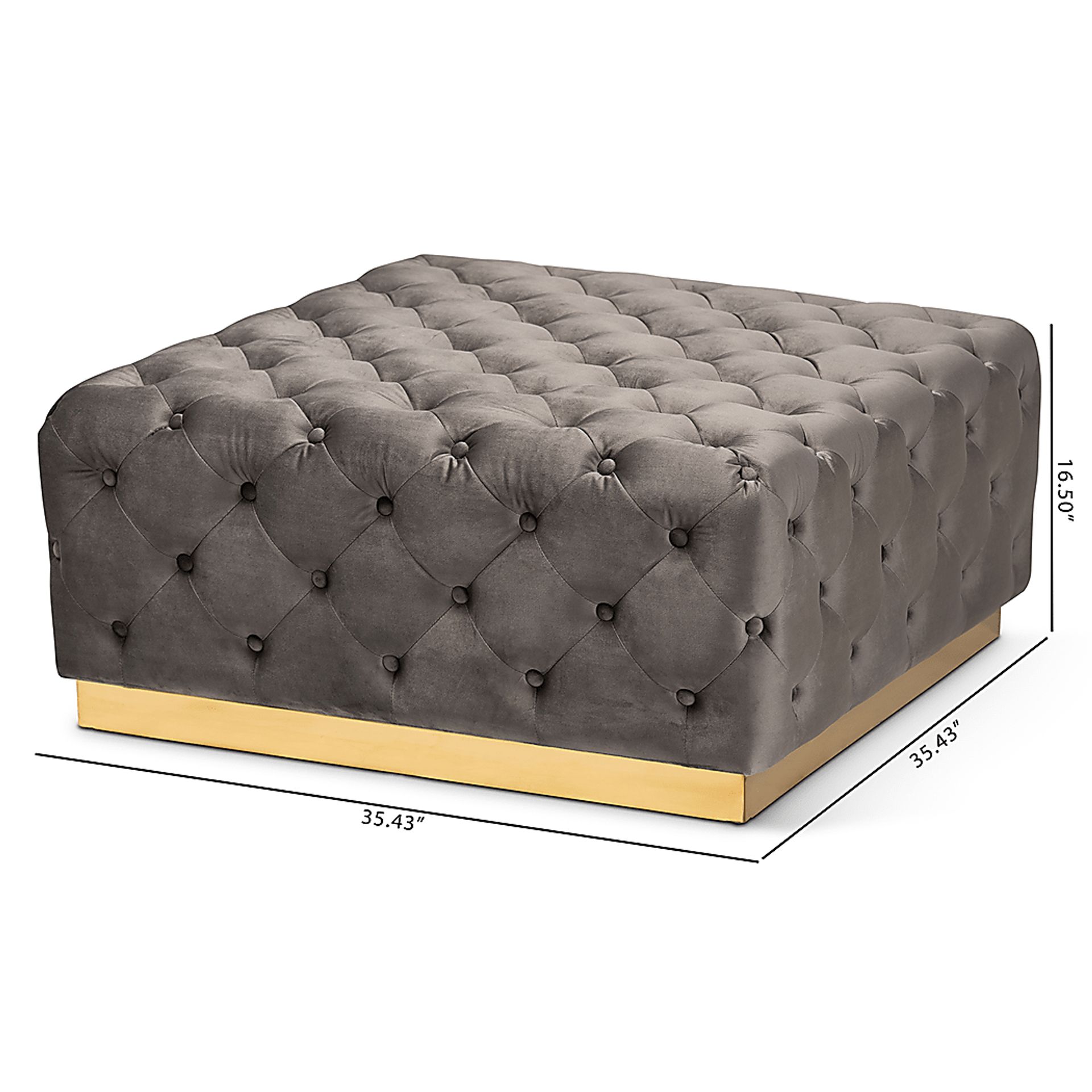 Astro Way Gray Cocktail Ottoman - Image 7