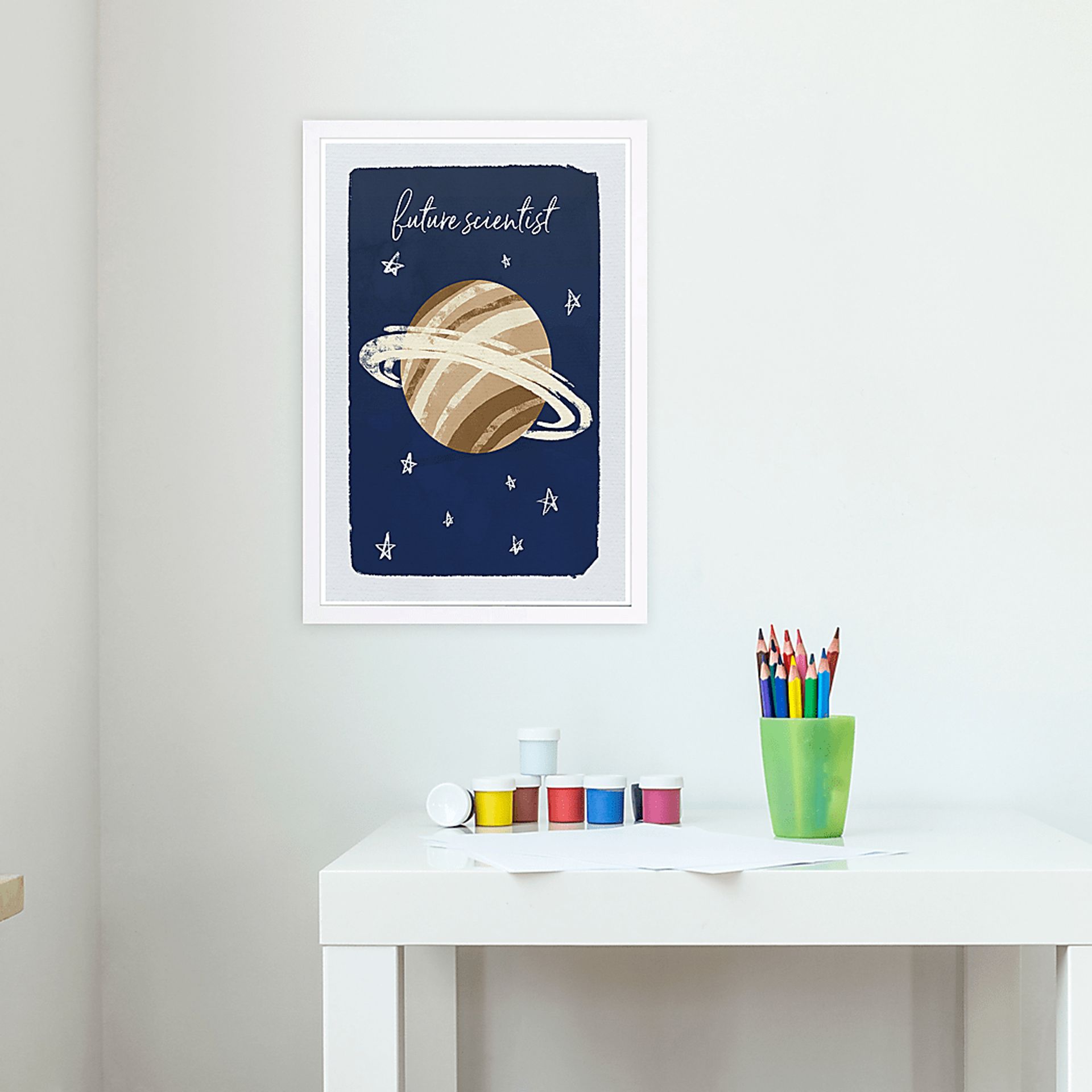 Astronomical Dreams Blue Artwork - Image 2