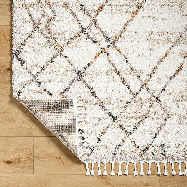 Asval White 5'3 x 7' Area Rug - Thumbnail - Image 3
