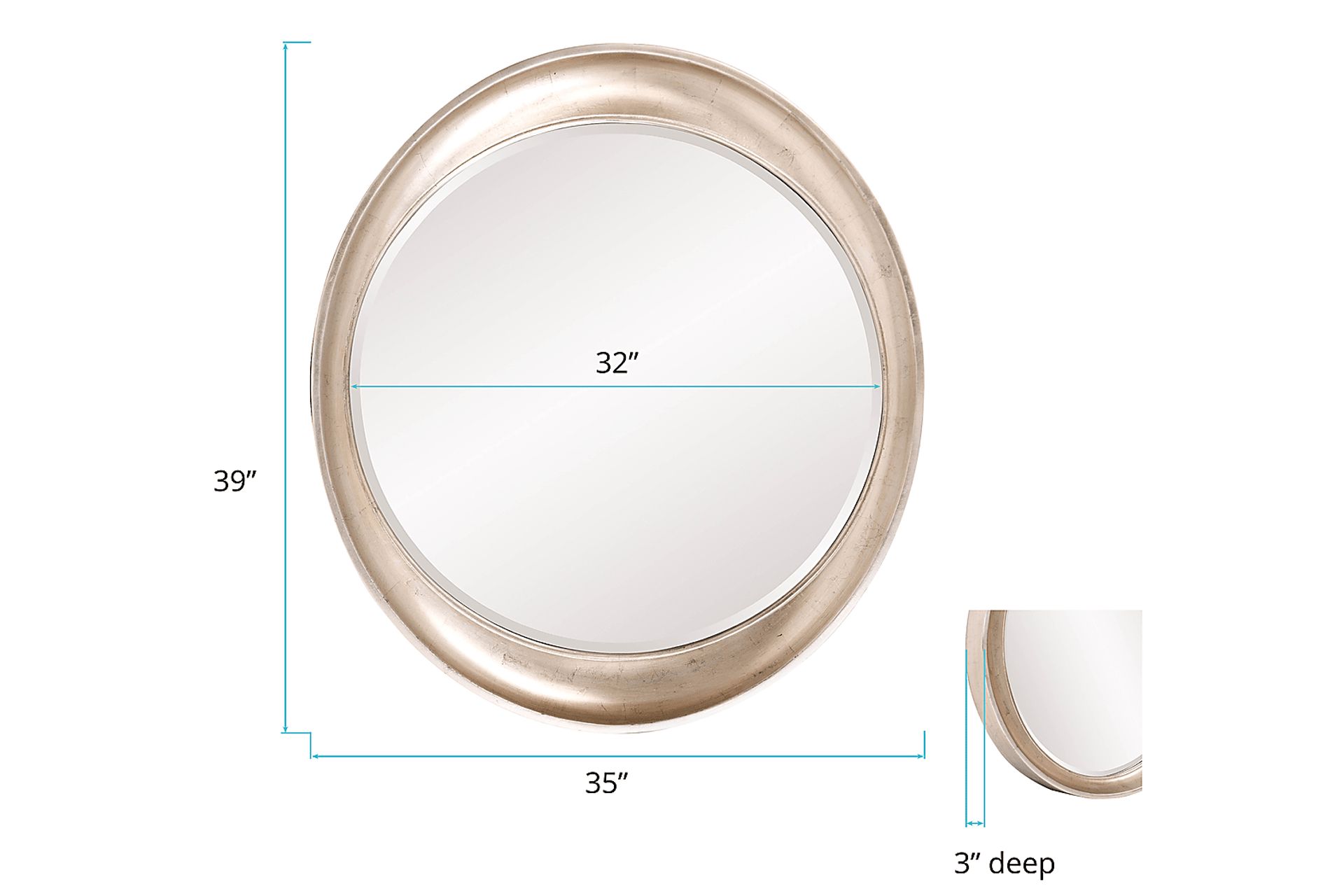 Asvini Silver Mirror - Image 3
