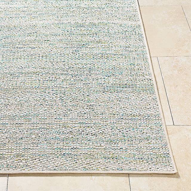 Aswan Aqua 5' x 7' Indoor/Outdoor Rug - Thumbnail - Image 3