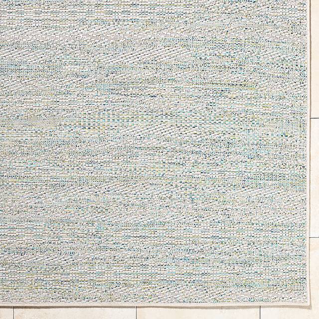 Aswan Aqua 5' x 7' Indoor/Outdoor Rug - Thumbnail - Image 4
