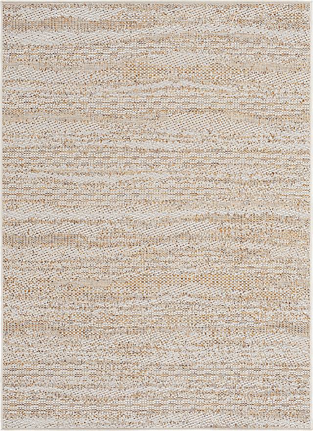 Aswan Butterscotch 6'3 x 9' Indoor/Outdoor Rug - Thumbnail - Image 1