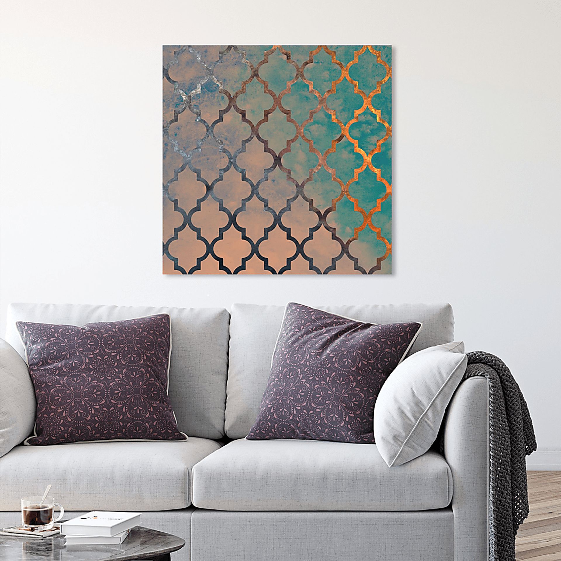 At A Distance Gray Artwork - Image 4