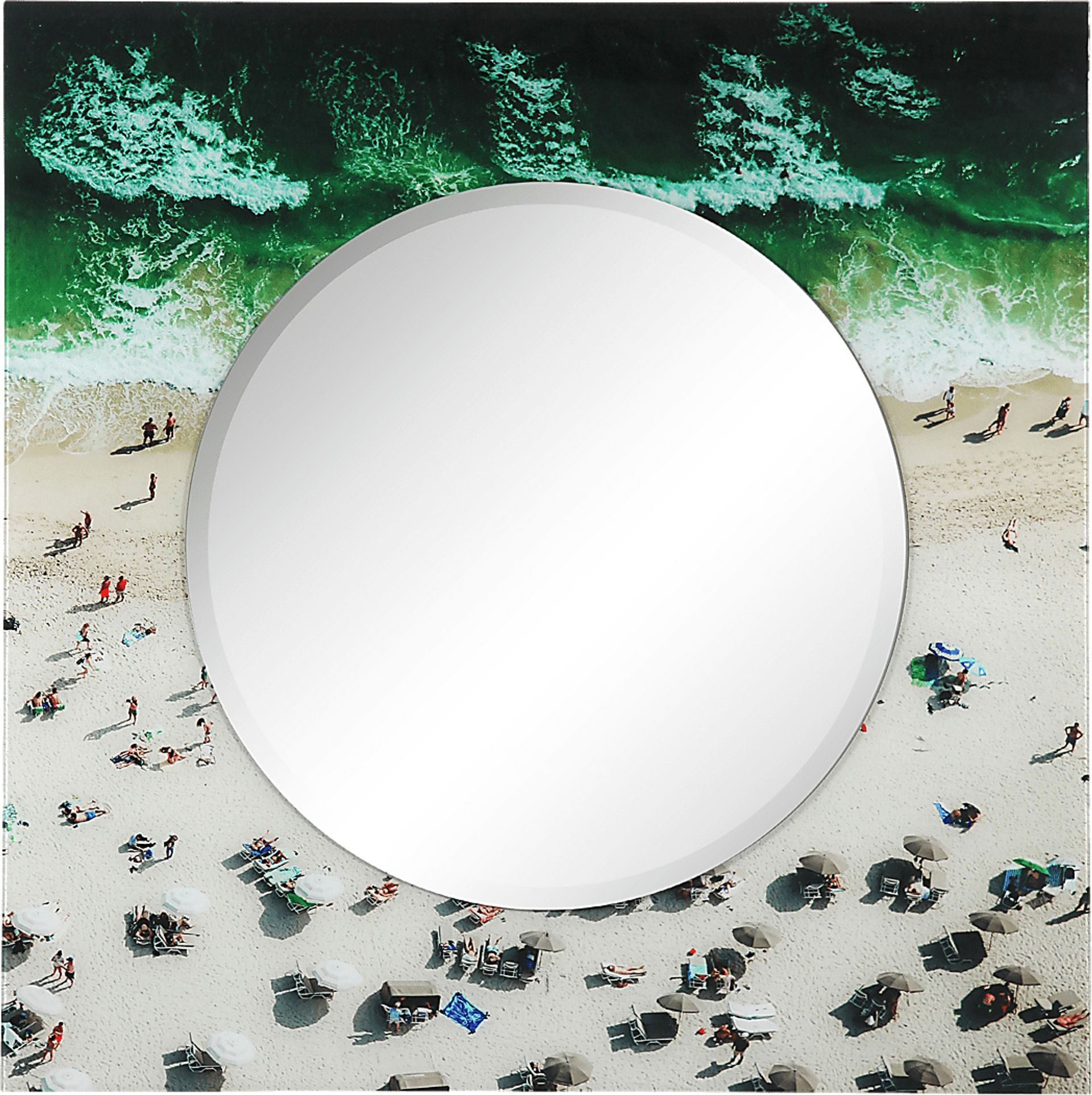 At The Shore Green Mirror - Image 1