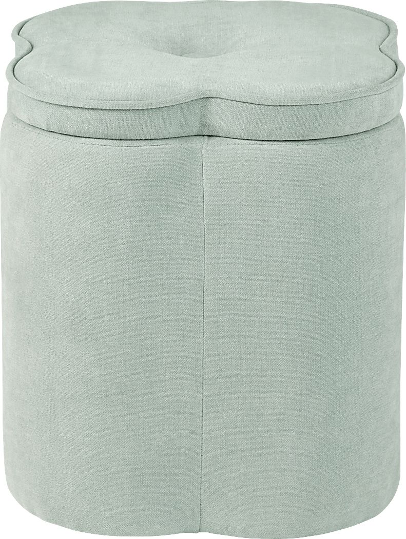 Atadero Seafoam Green Storage Ottoman
