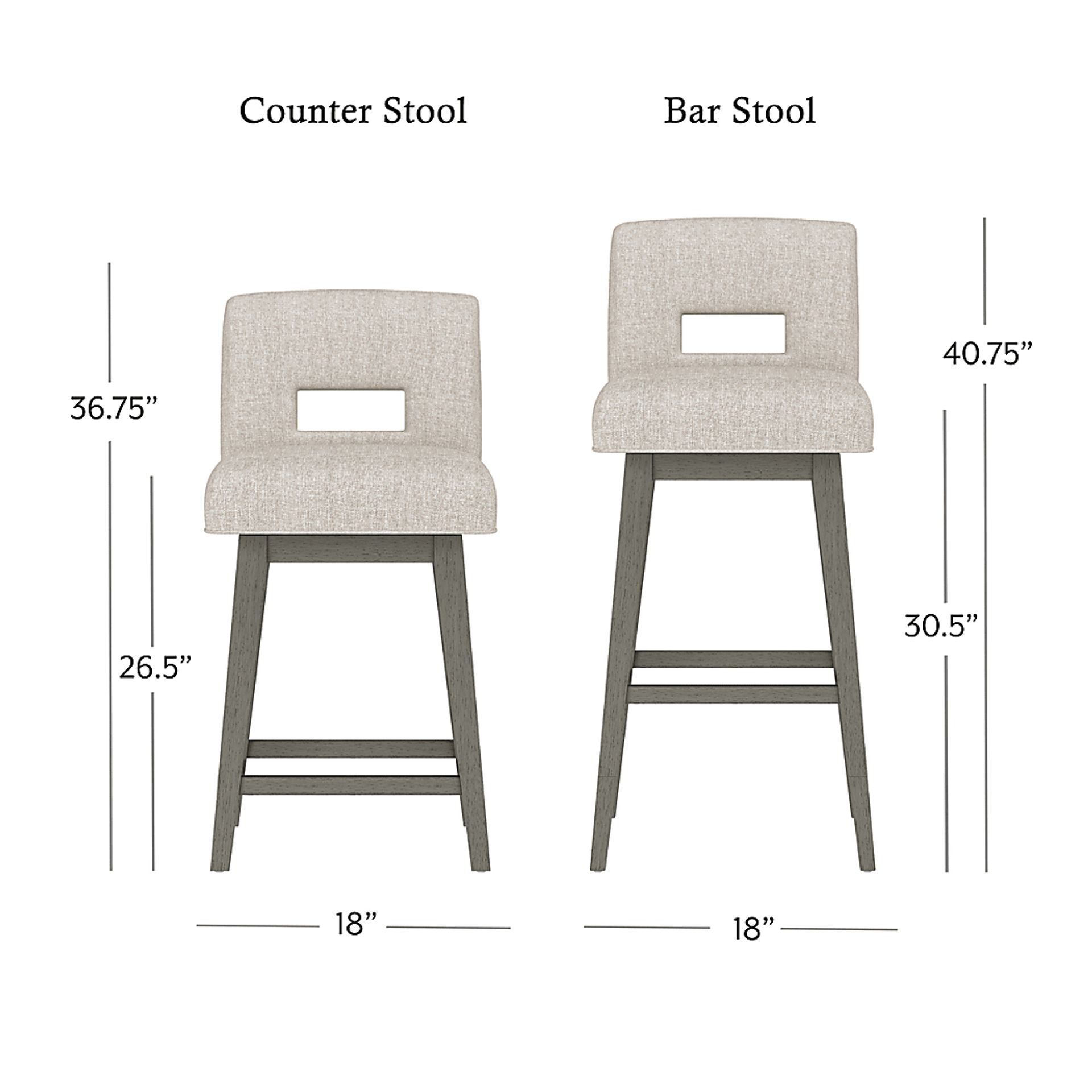 Jaek Beige Counter Height Adjustable Stool - Image 12