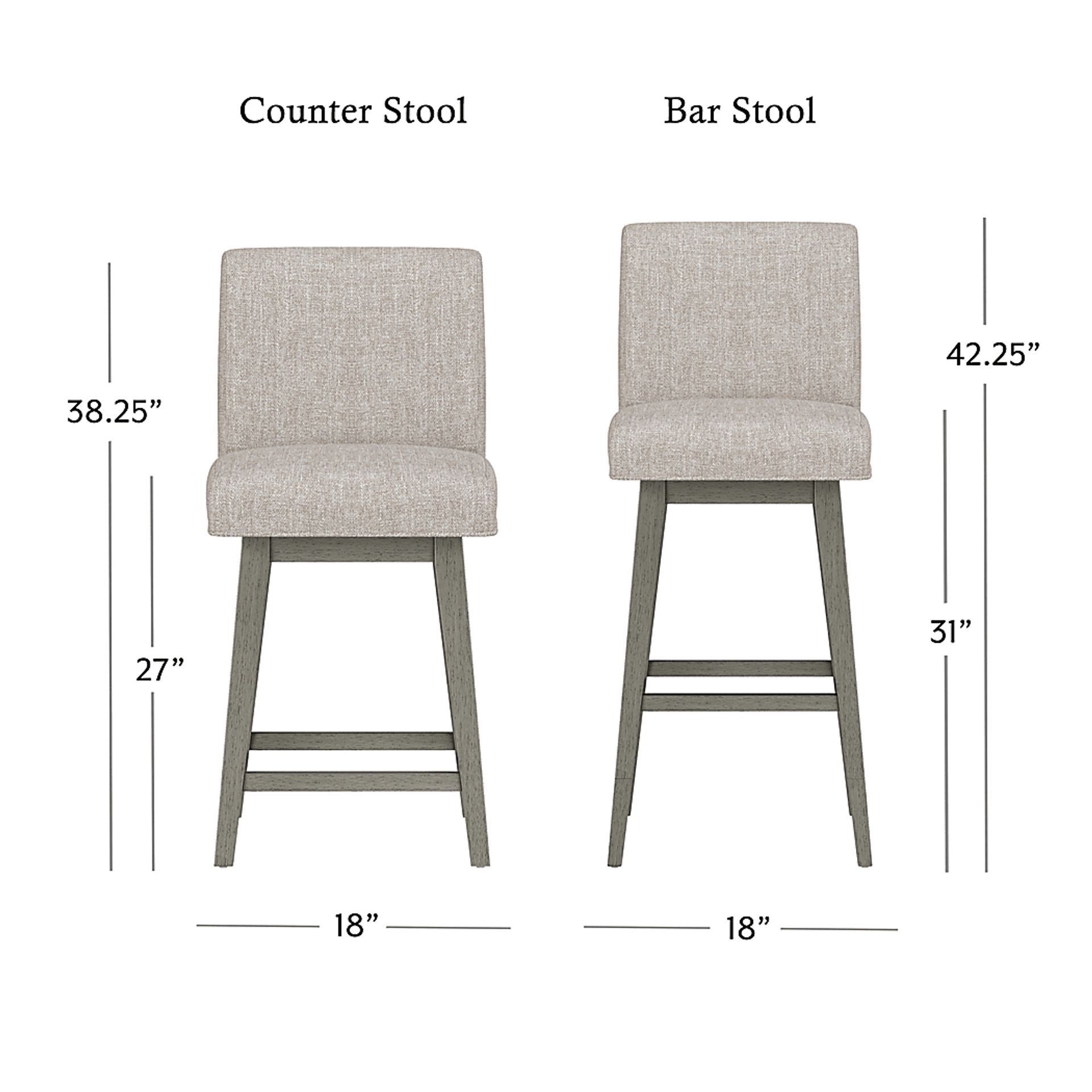 Nerton Gray Counter Height Adjustable Stool - Image 10