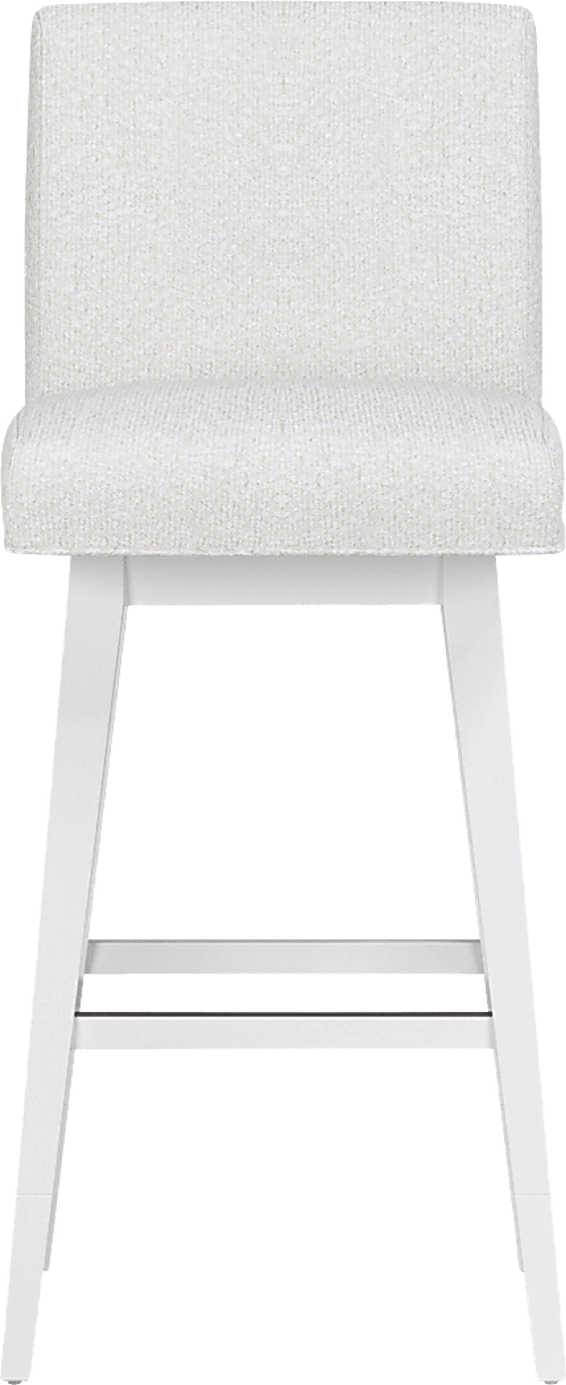 Nerton White Counter Height Adjustable Stool - Image 1