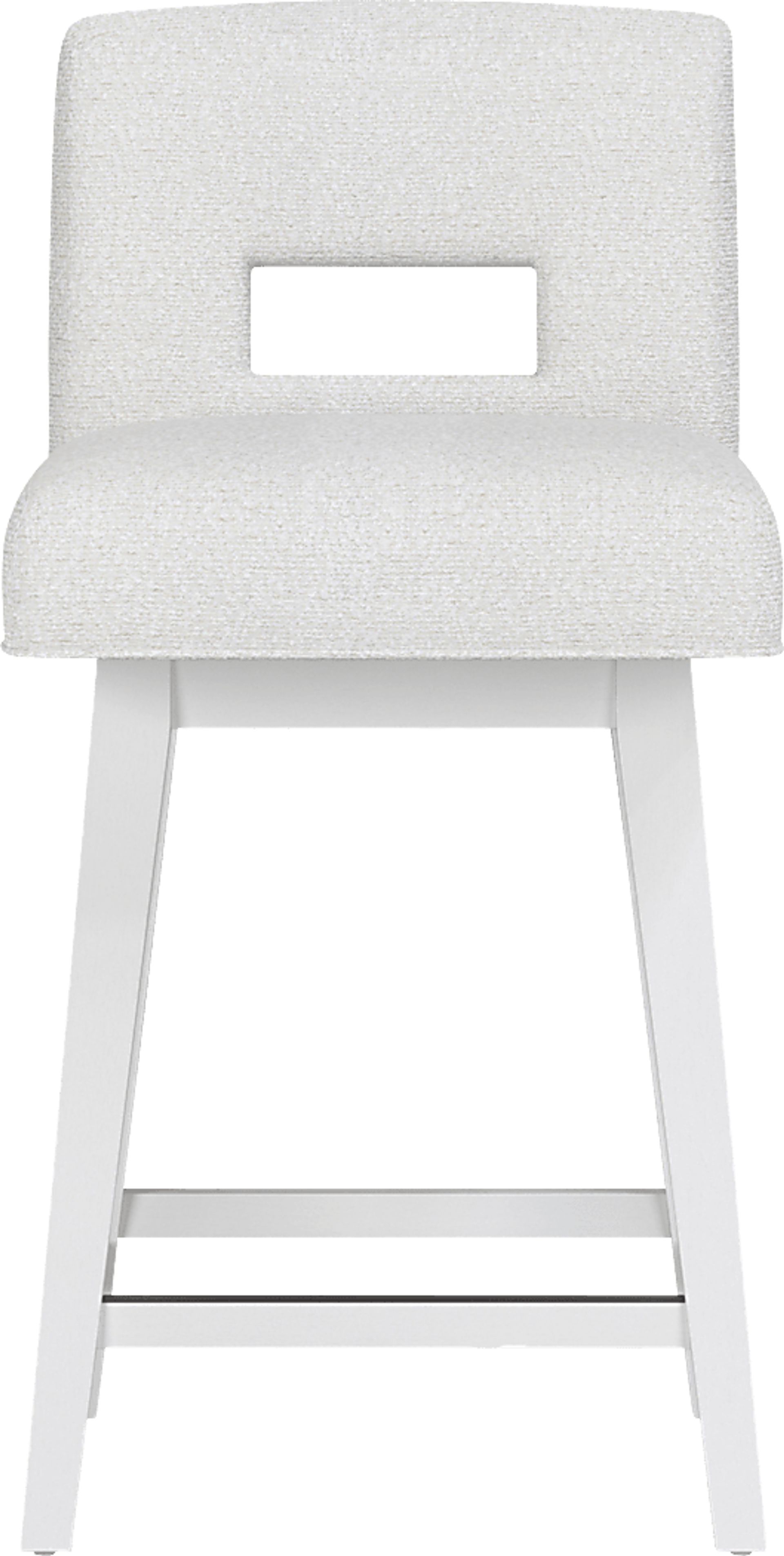 Jaek White Counter Height Adjustable Stool - Image 6