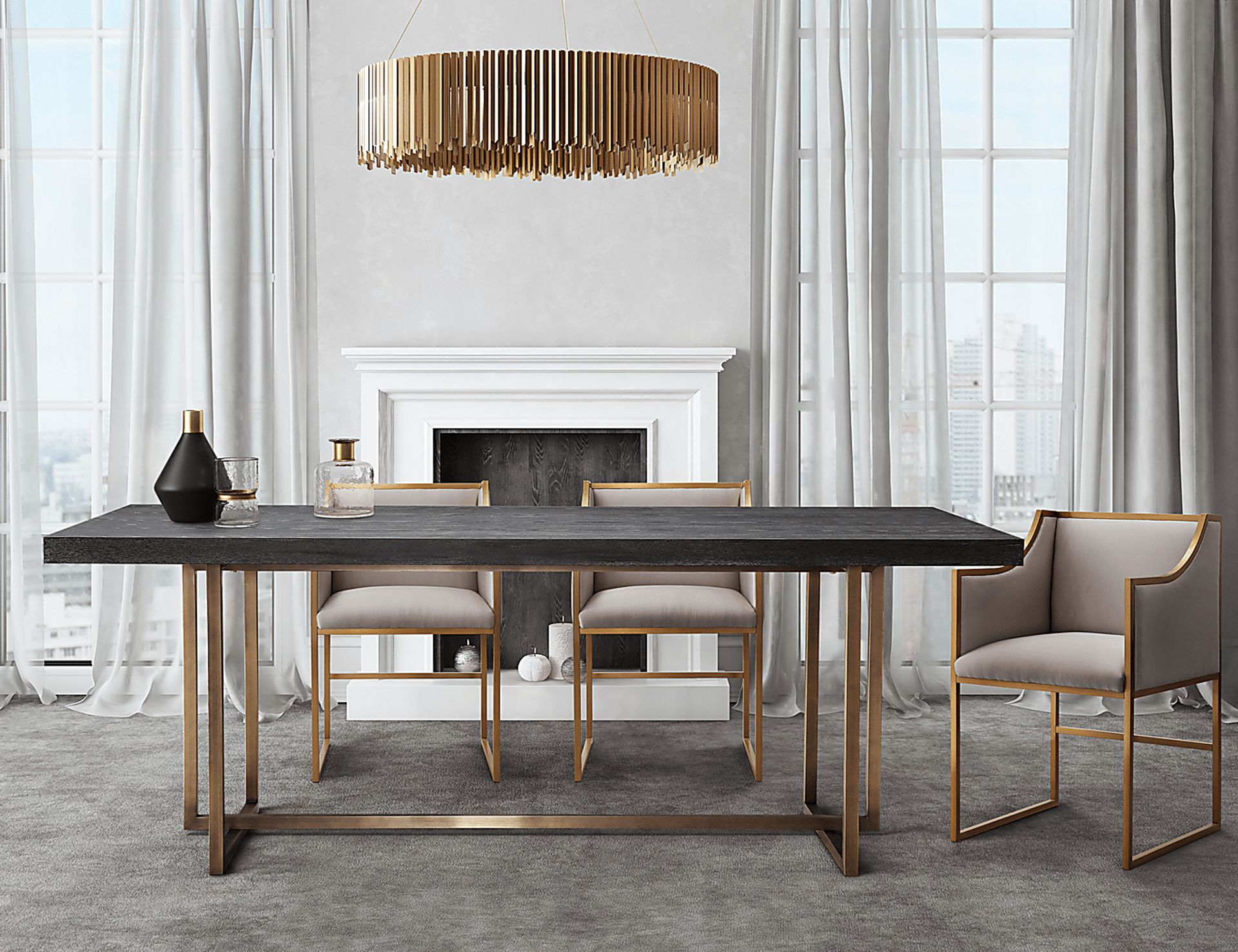 Atara Beige Accent Chair - Image 3