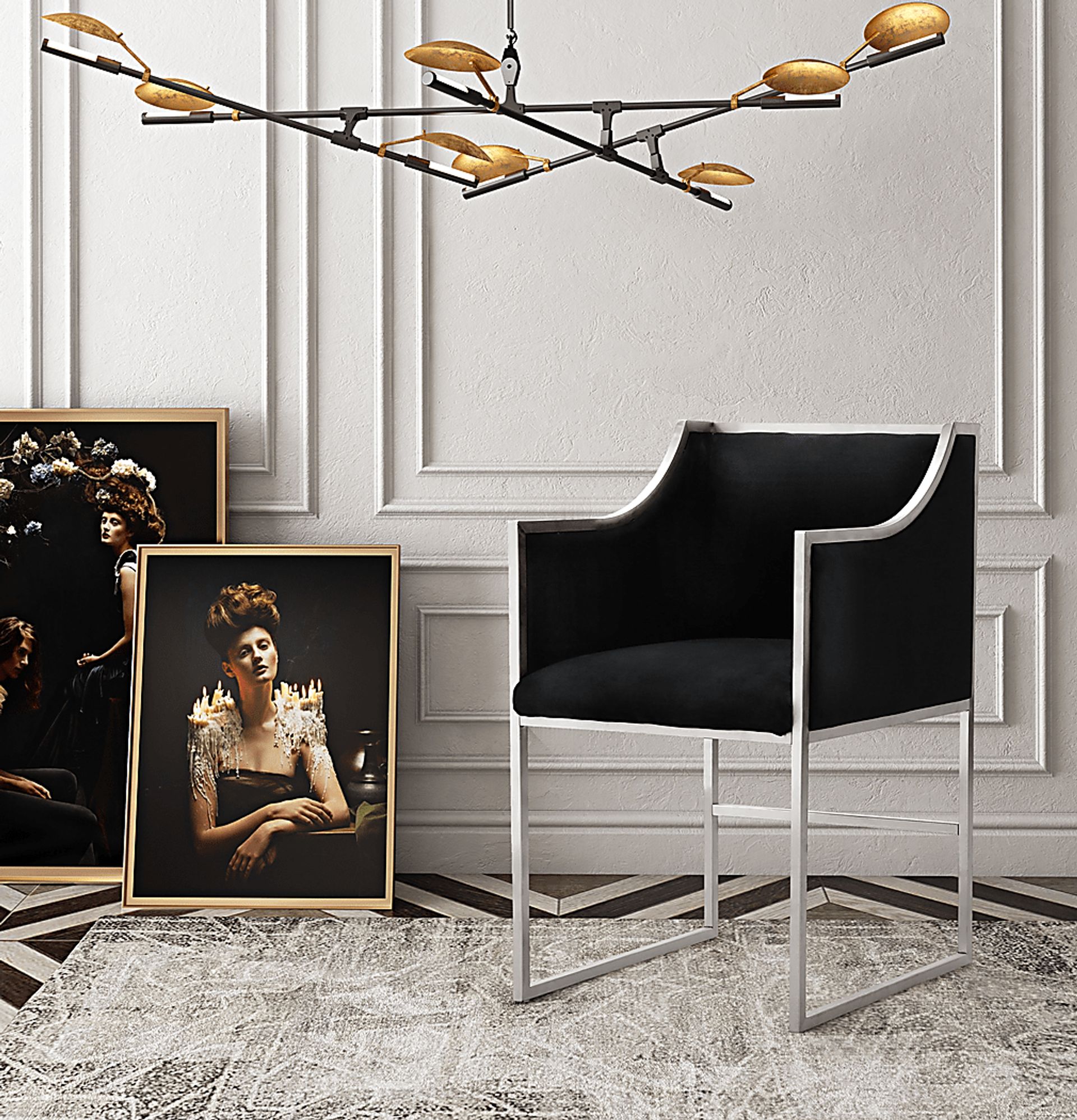 Atara Black Accent Chair - Image 2