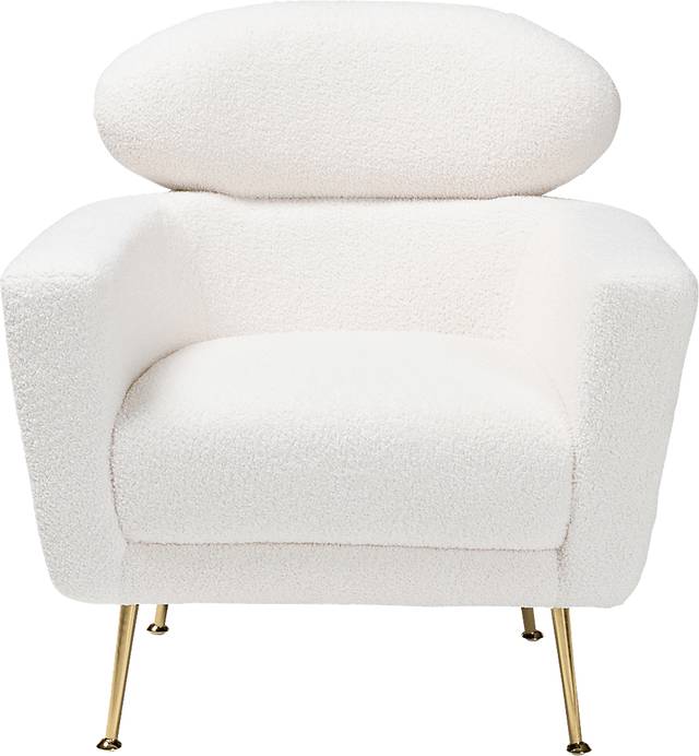 Atcheson Ivory Accent Chair - Thumbnail - Image 3
