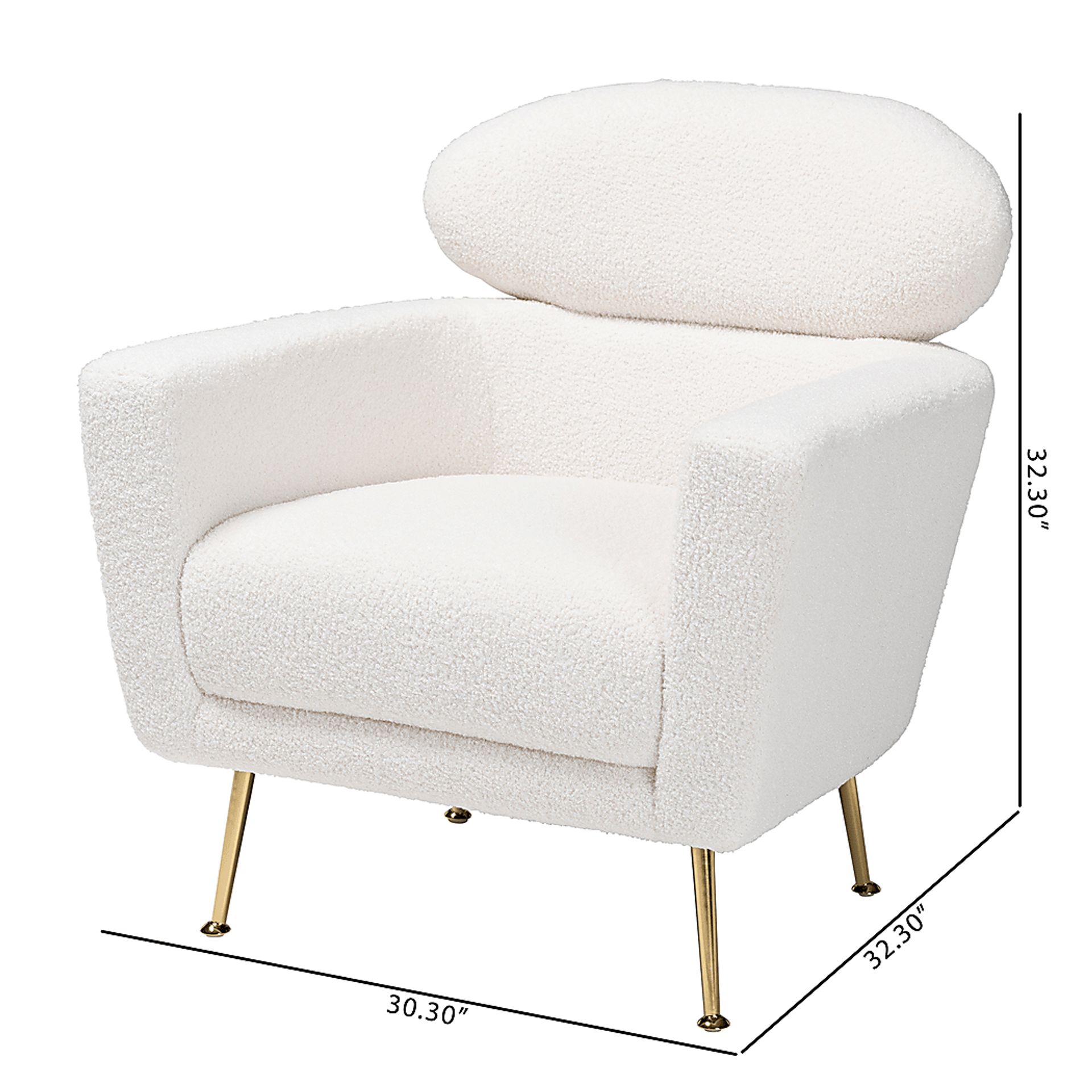 Atcheson Ivory Accent Chair - Image 10