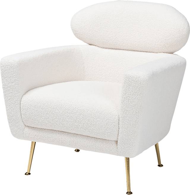 Atcheson Ivory Accent Chair - Thumbnail - Image 1