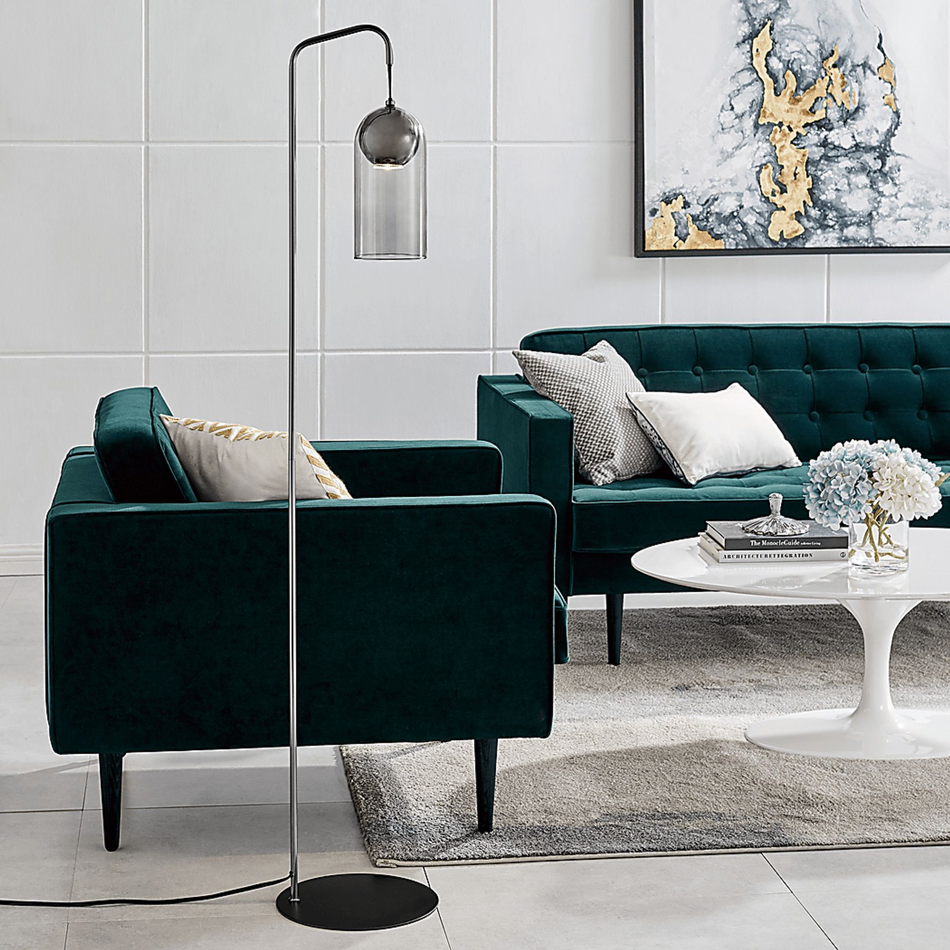 Atchinson Point Silver Floor Lamp - Image 3