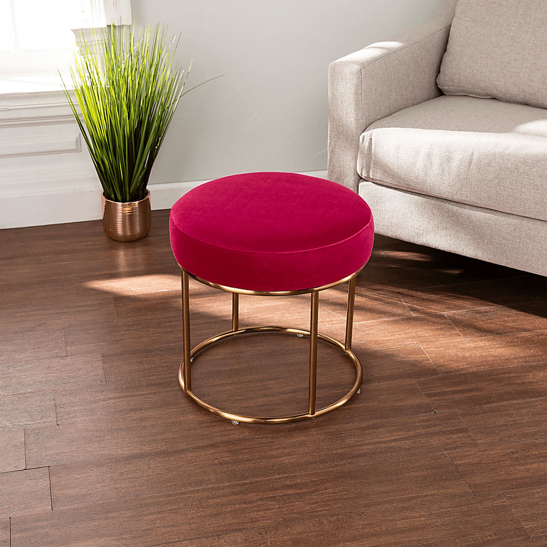 Atdoann Pink Ottoman - Image 3
