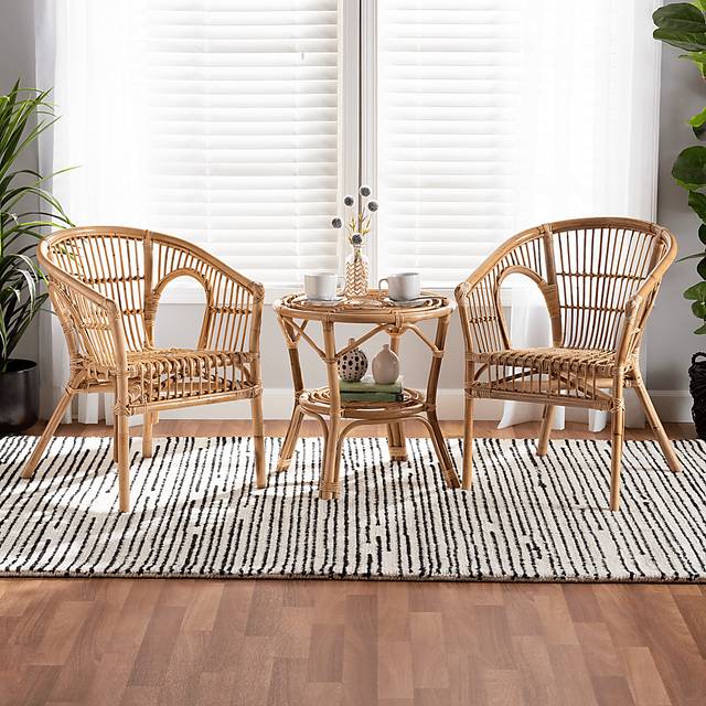 Atella Ann III Brown 3 Pc Accent Chair and End Table Set - Thumbnail - Image 2
