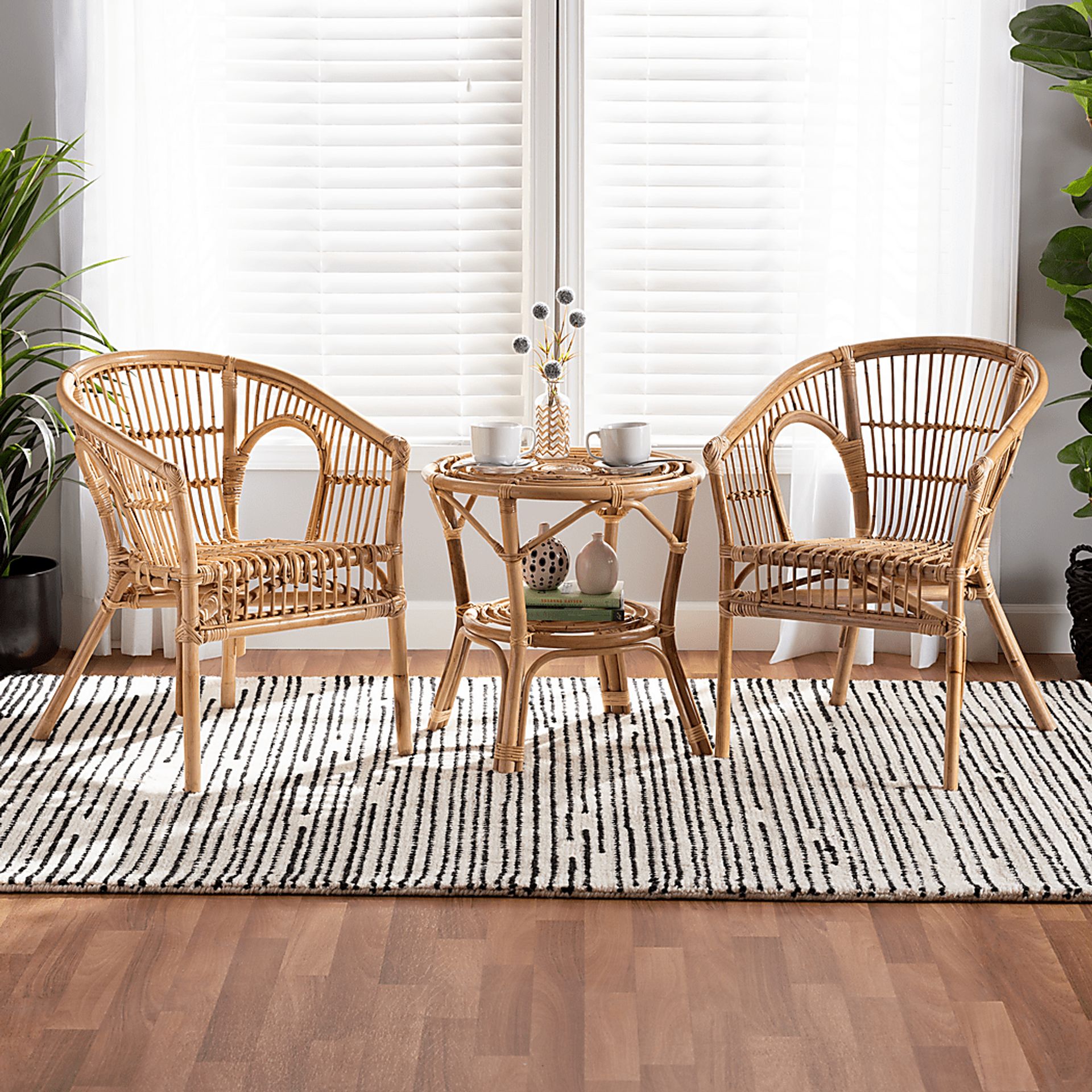 Atella Ann III Brown 3 Pc Accent Chair and End Table Set - Image 2