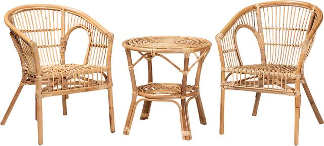 Atella Ann III Brown 3 Pc Accent Chair and End Table Set - Thumbnail - Image 1