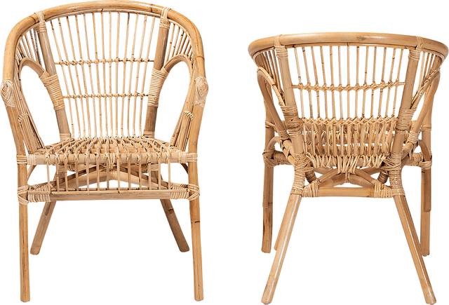 Atella Ann III Brown Arm Chair, Set of 2 - Thumbnail - Image 3