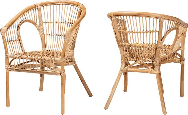 Atella Ann III Brown Arm Chair, Set of 2 - Thumbnail - Image 1
