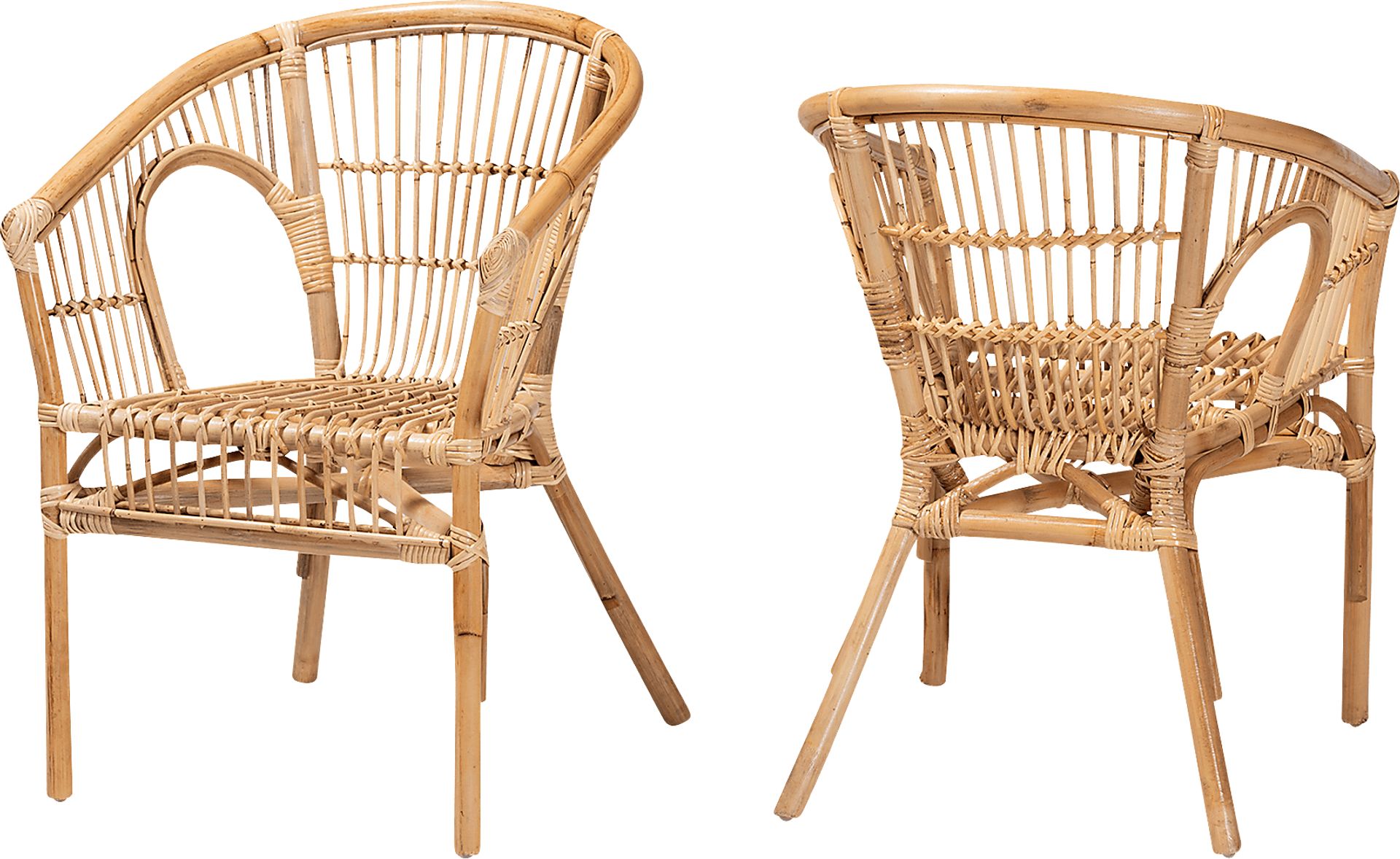 Atella Ann III Brown Arm Chair, Set of 2 - Image 1
