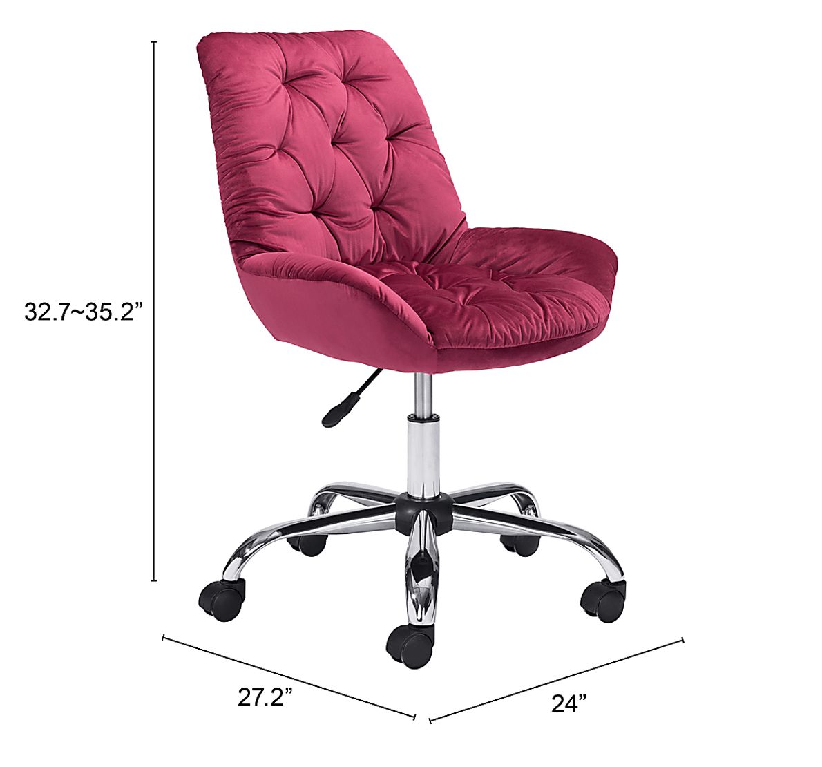 Atelle Cherry Office Chair Rooms To Go