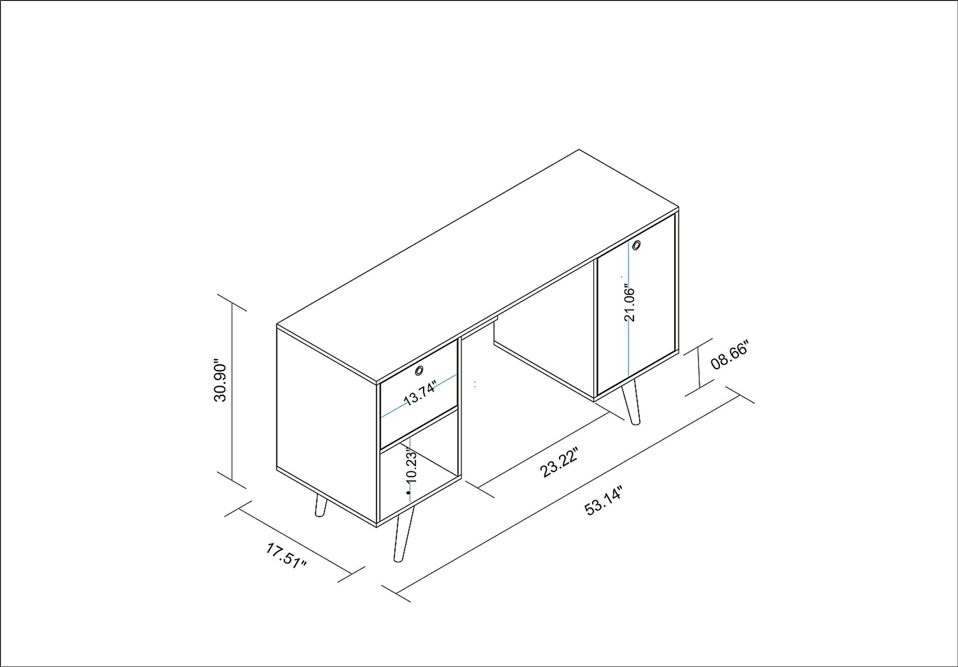 Athalee White Desk - Image 4
