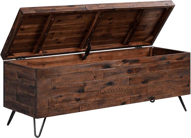 Athalien Brown Storage Bench - Thumbnail - Image 3