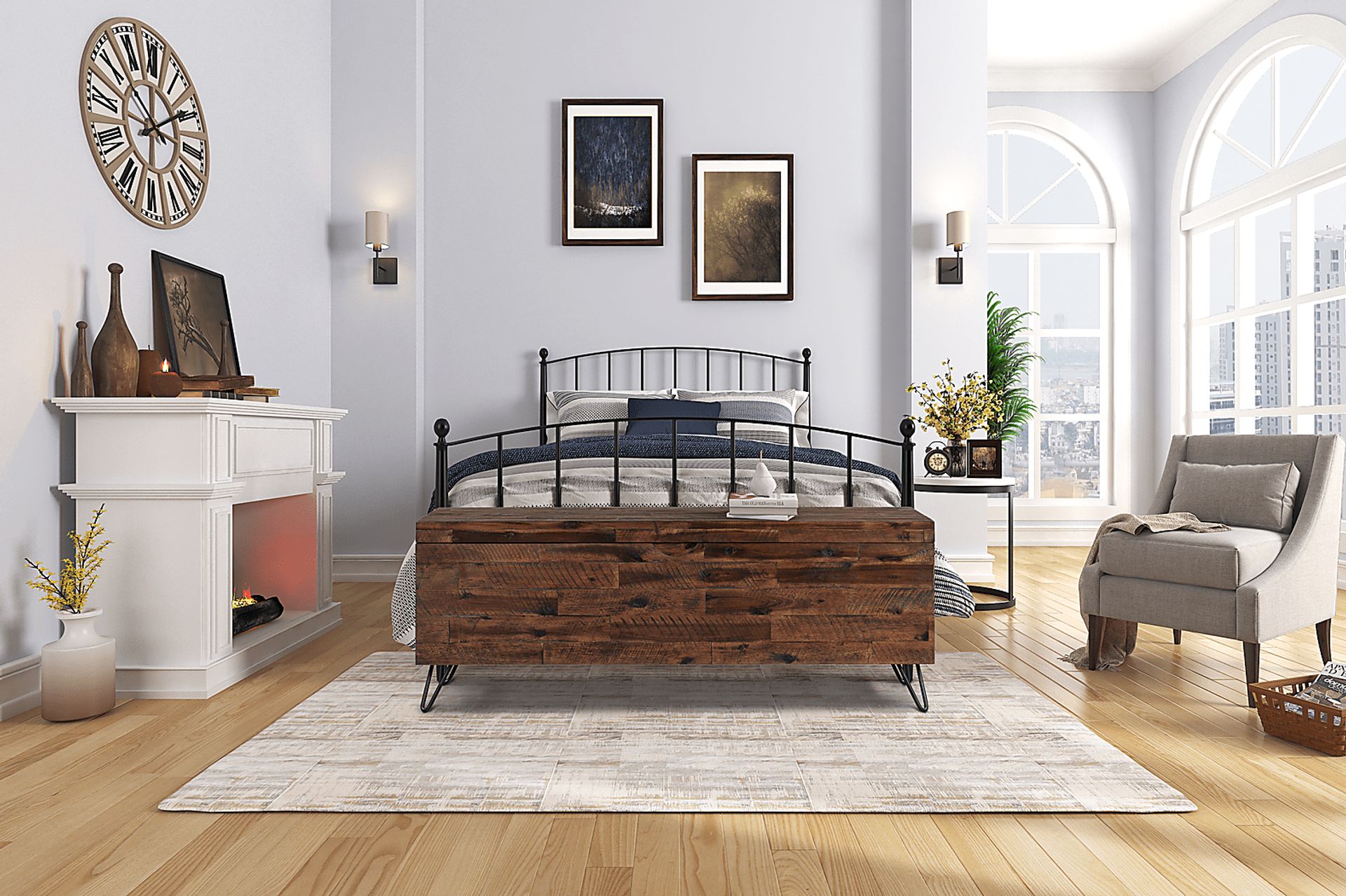 Athalien Brown Storage Bench - Image 8