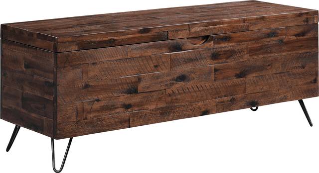 Athalien Brown Storage Bench - Thumbnail - Image 1