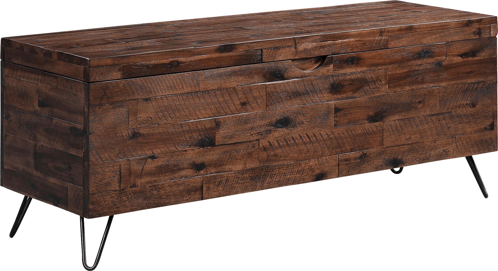 Athalien Brown Storage Bench - Image 1