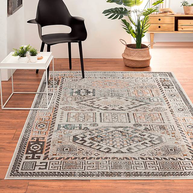 Athaton Cream/Multi 5'3 x 7'10 Indoor/Outdoor Rug - Thumbnail - Image 3