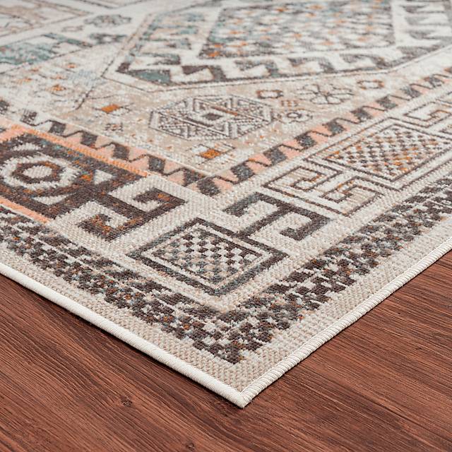 Athaton Cream/Multi 5'3 x 7'10 Indoor/Outdoor Rug - Thumbnail - Image 5
