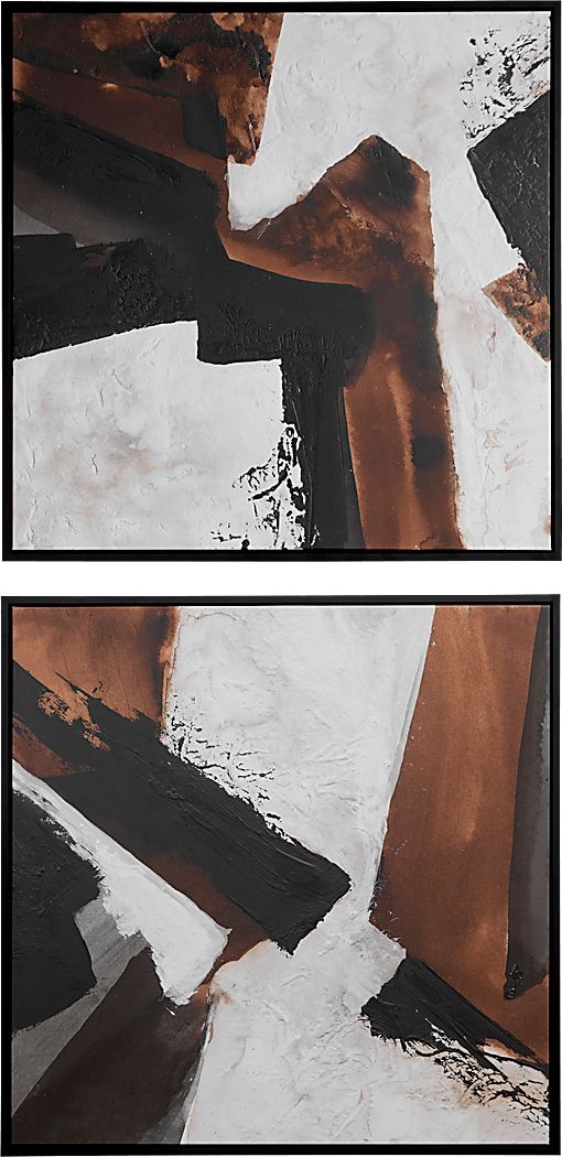 Athee Black Artwork, Set of 2