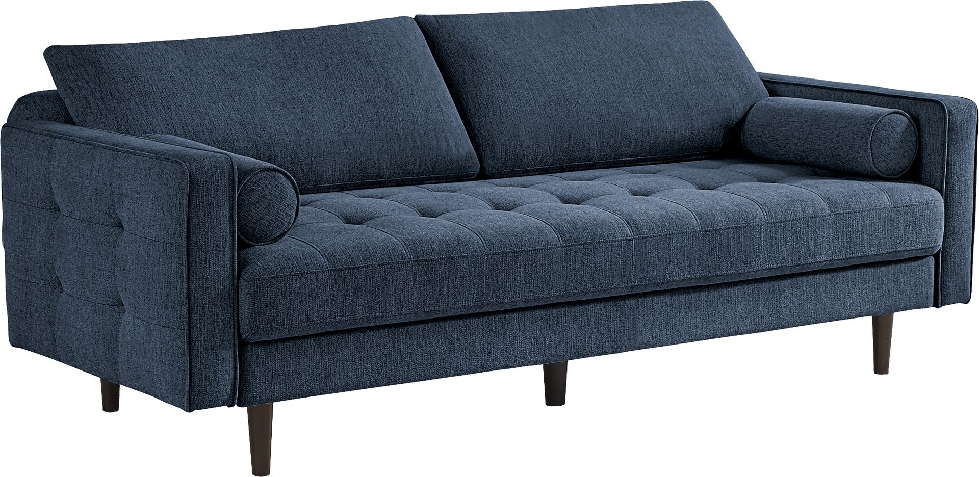 Athens Navy Convertible Sleeper Sofa - Image 4