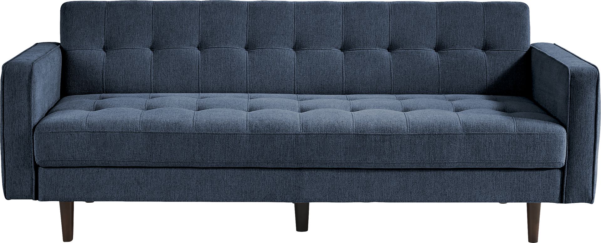 Athens Navy Convertible Sleeper Sofa - Image 5