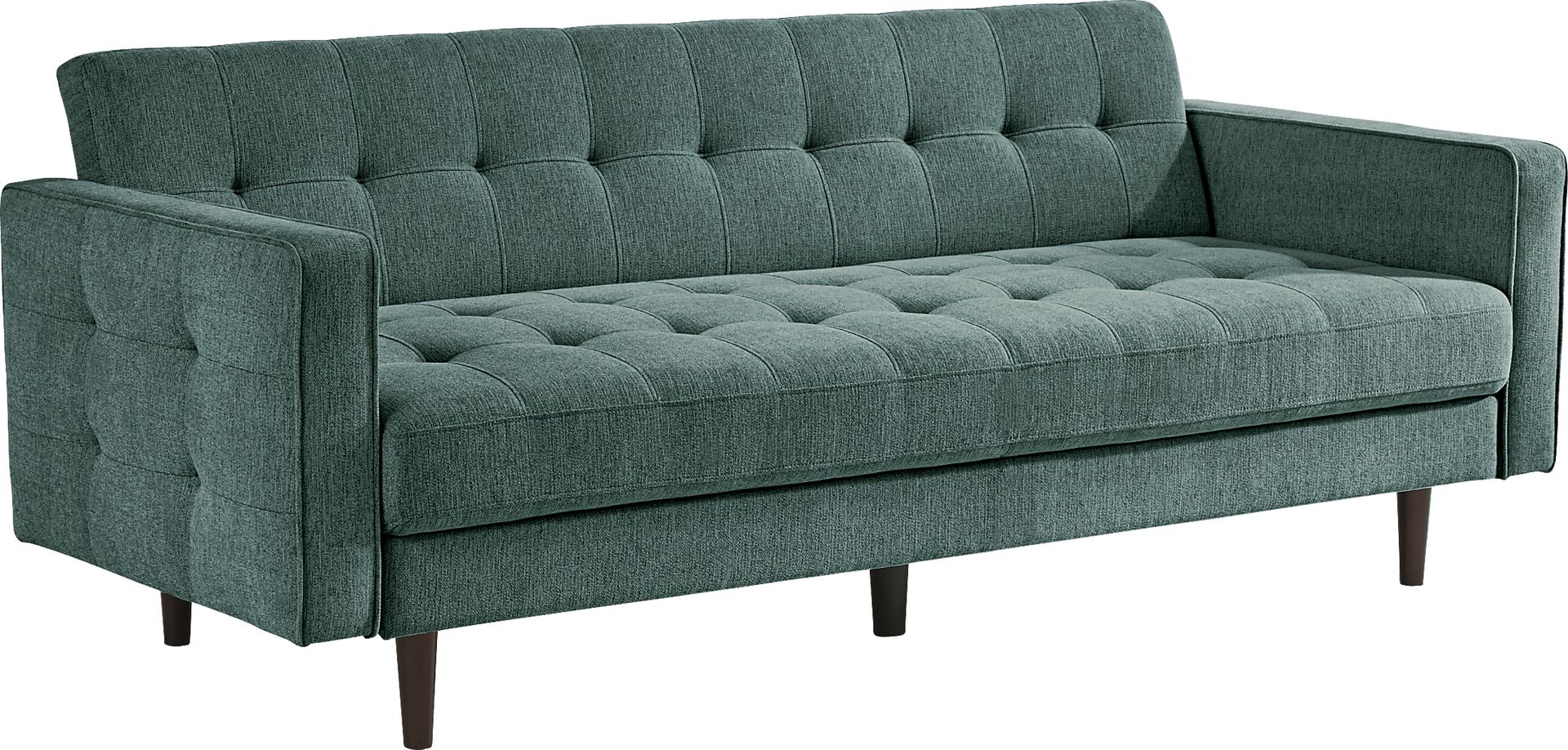Athens Teal Convertible Sleeper Sofa - Image 6