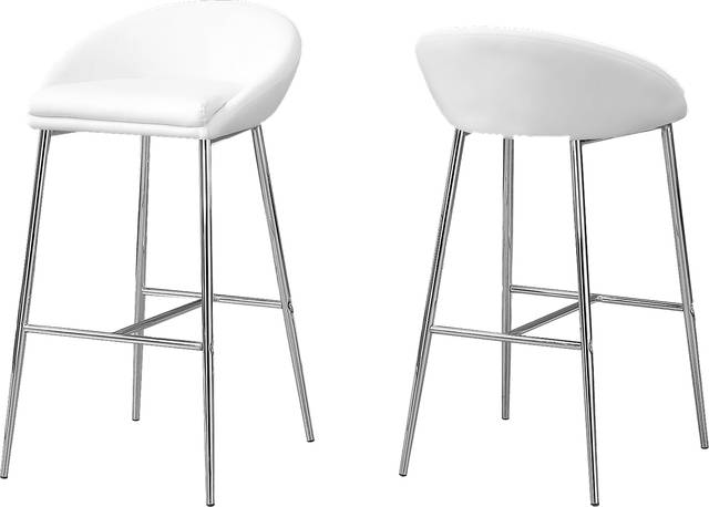 Athlone White Barstool (Set of 2) - Thumbnail - Image 1