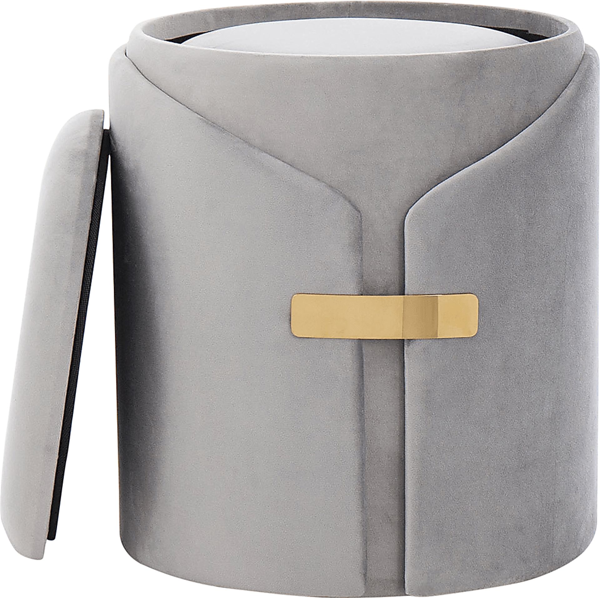 Atholgate Silver Ottoman, Set of 2 - Image 10