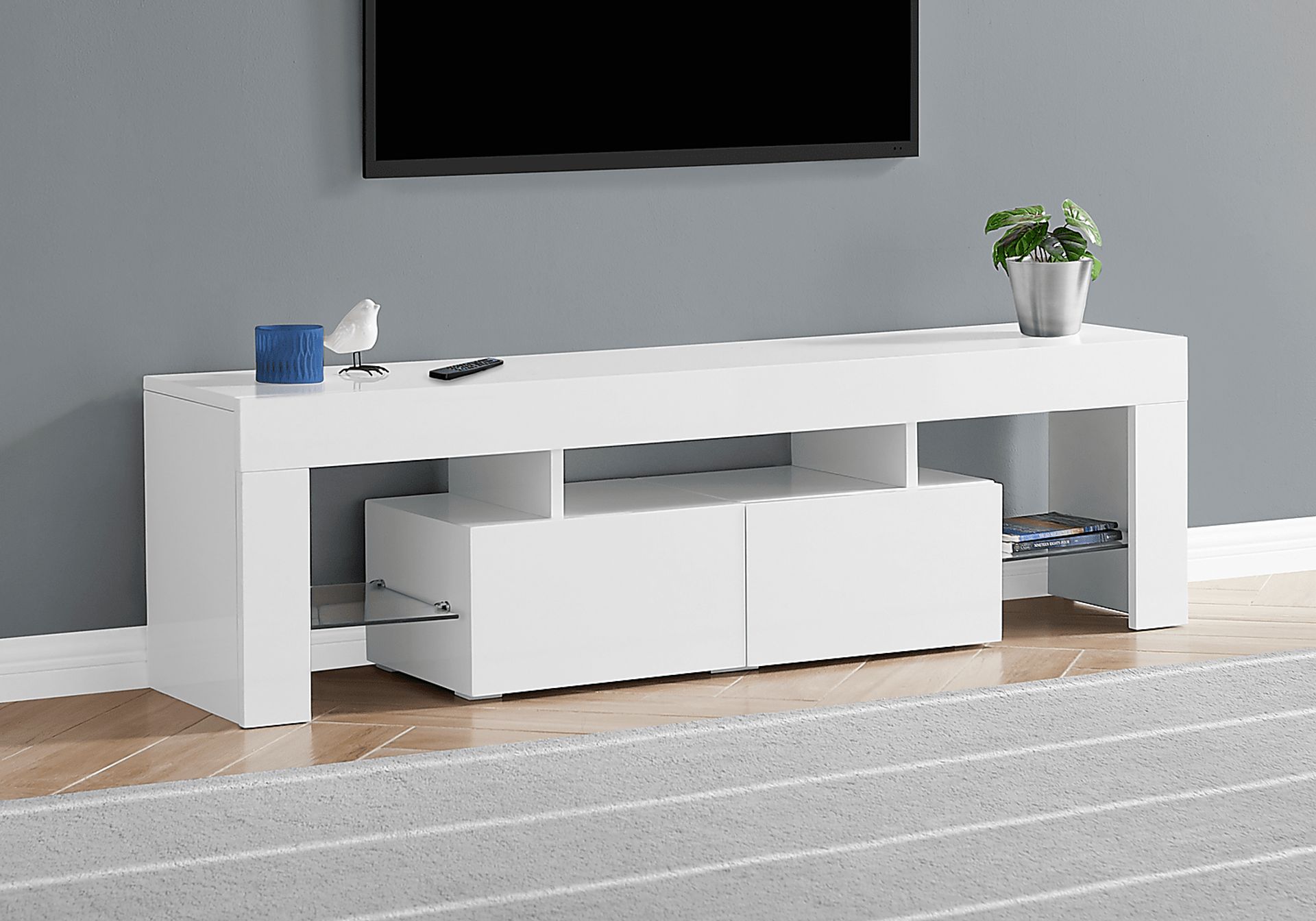 Atholwood White 63 in. Console - Image 3
