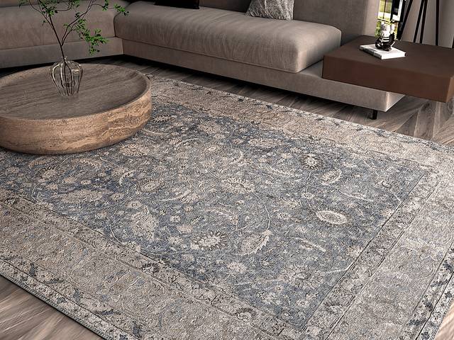 Ativer Blue 5' x 7'6 Rug - Thumbnail - Image 2