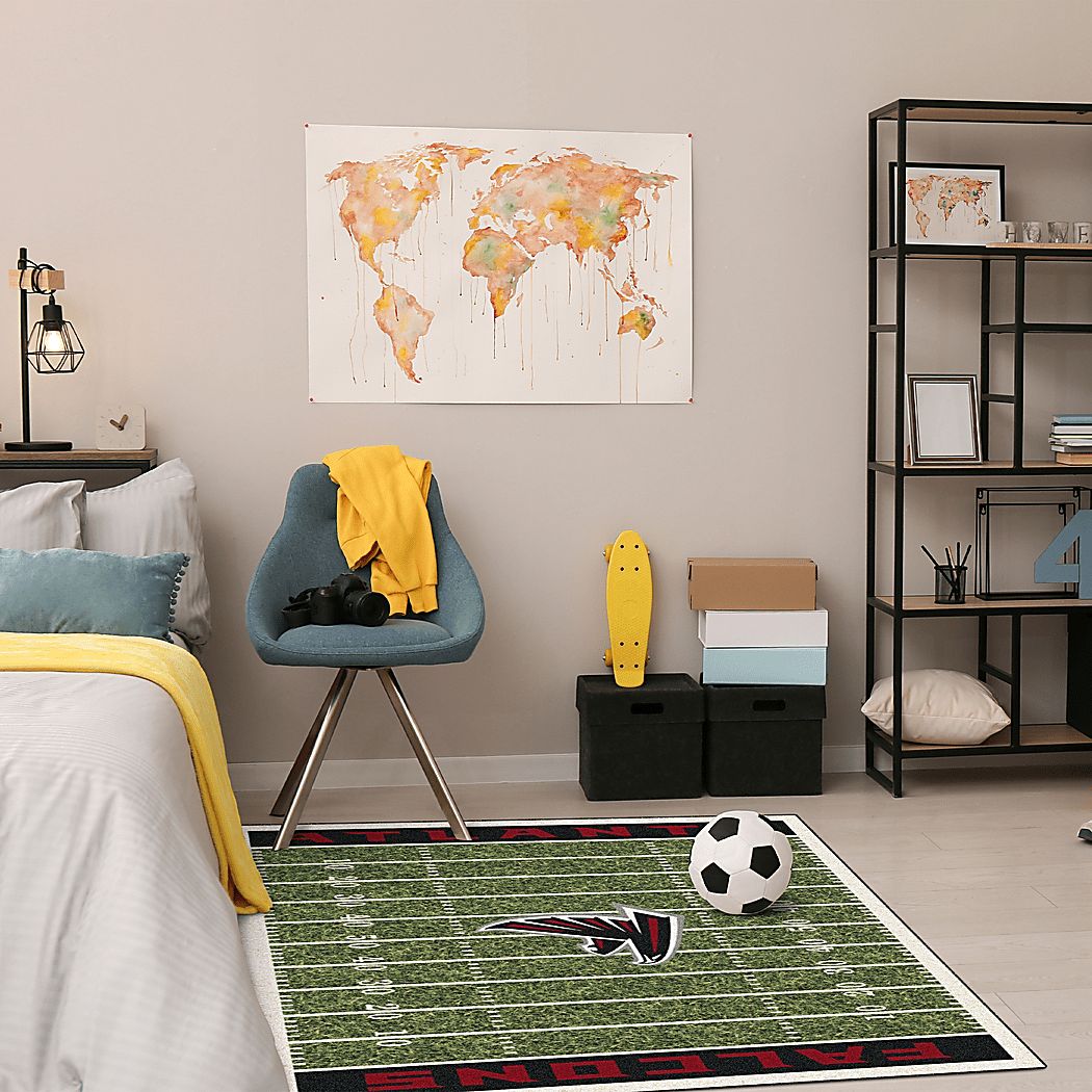 Atlanta Falcons Green 4' x 6' Rug - Thumbnail 2