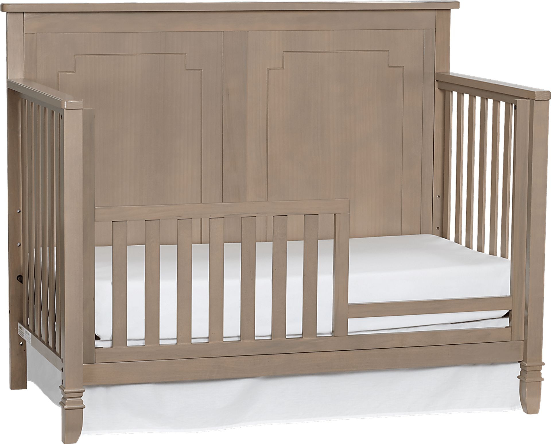 Atley Gray Convertible Crib with Toddler Rail - Image 8