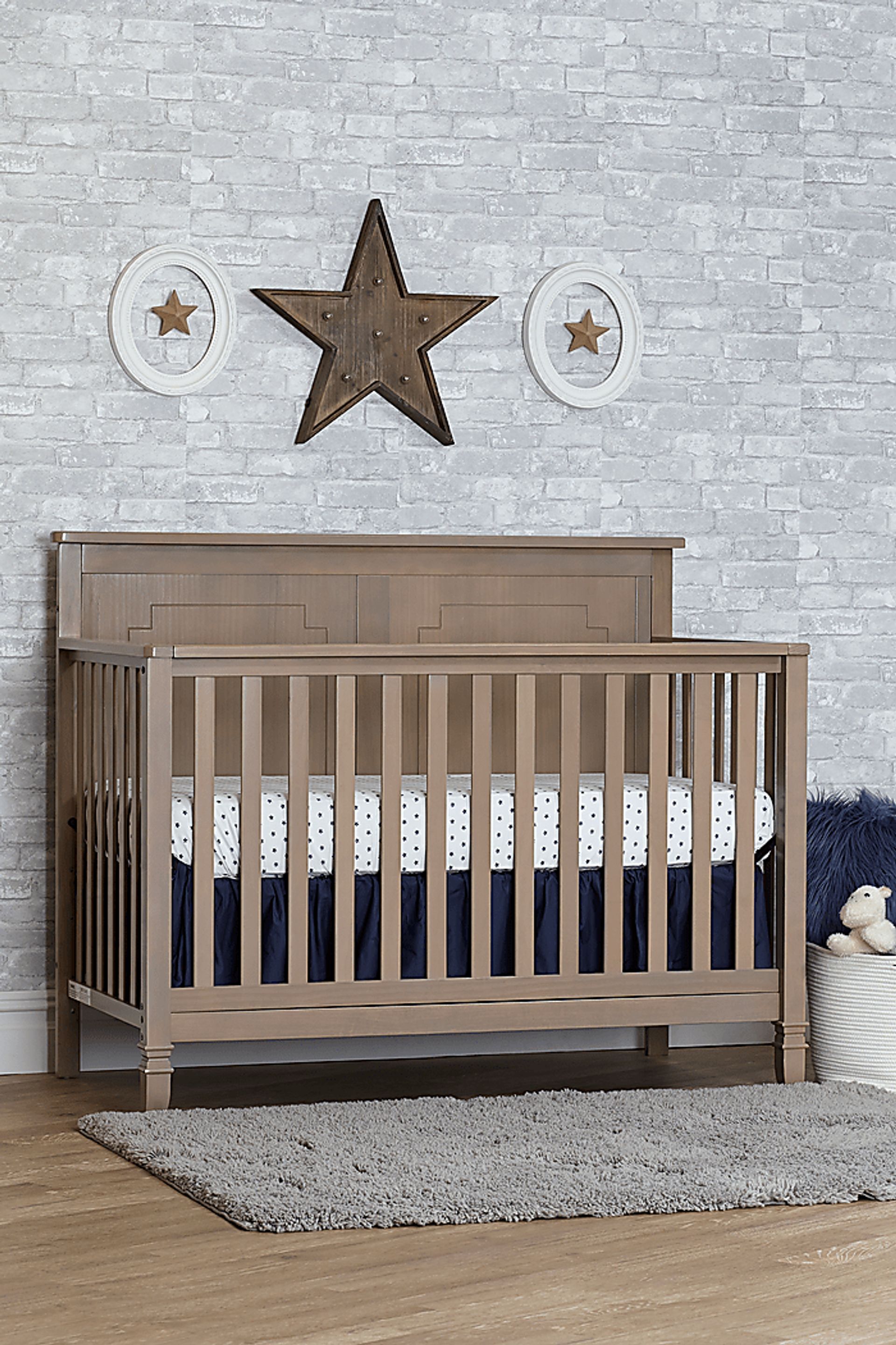 Atley Gray Convertible Crib with Toddler Rail - Image 11