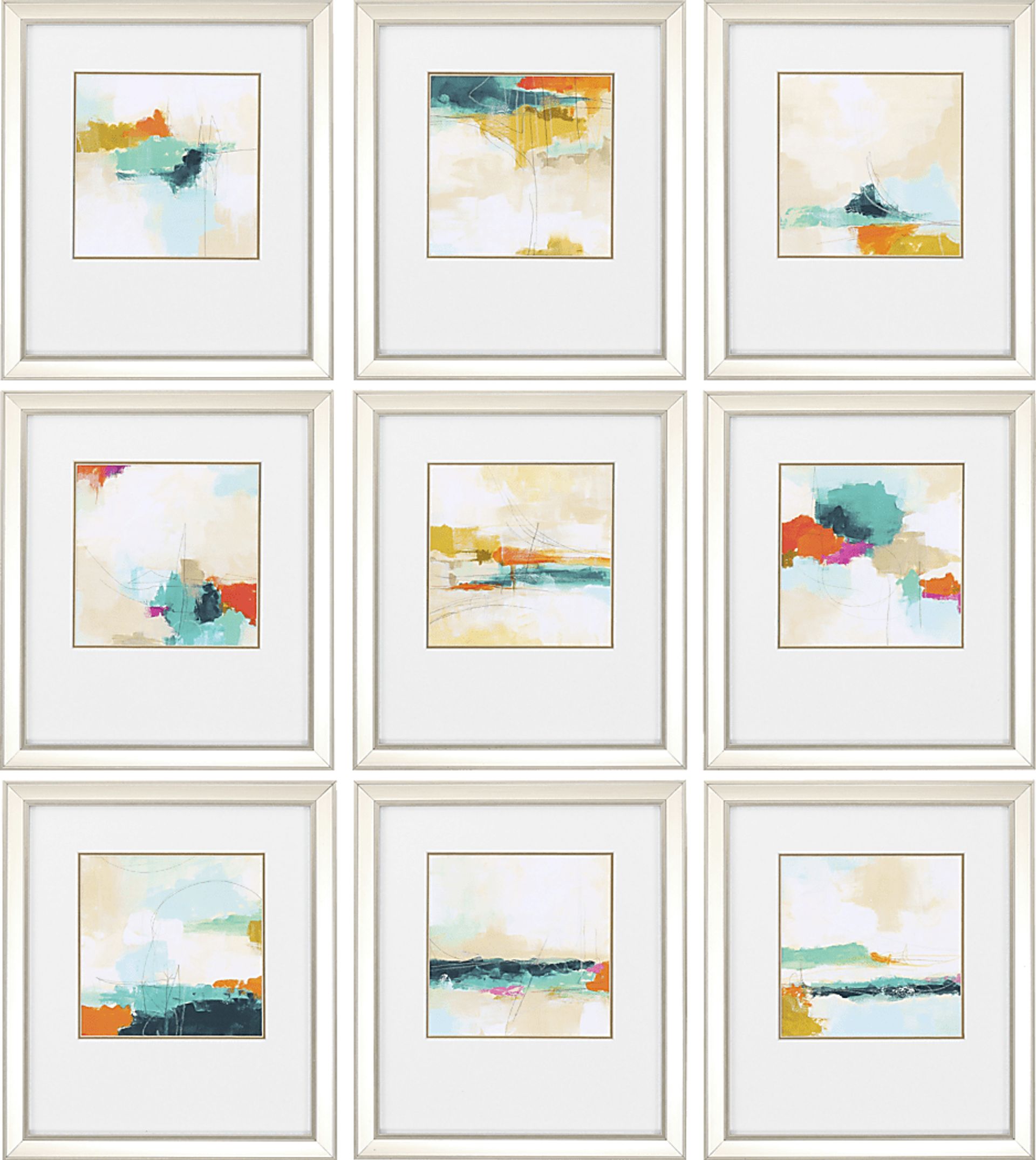 Atmospheric Multi Artwork, Set of 9 - Image 1