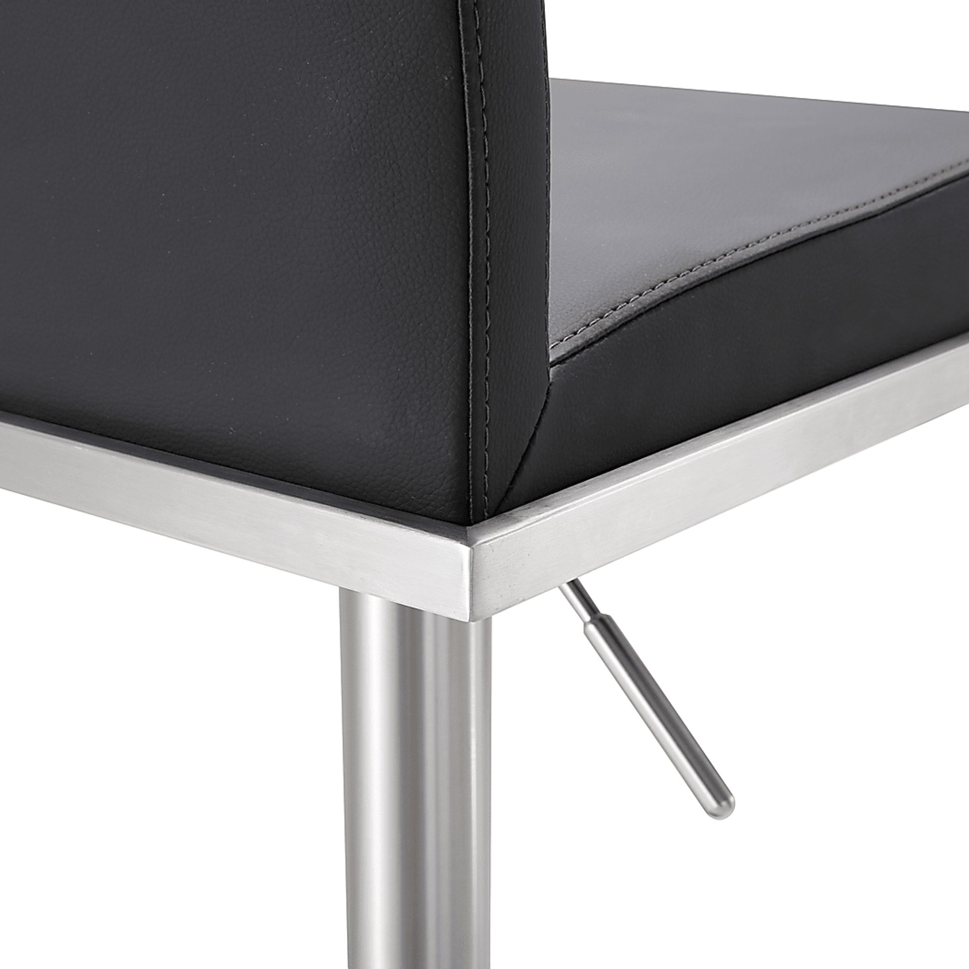 Atrani Black Adjustable Swivel Barstool - Image 2