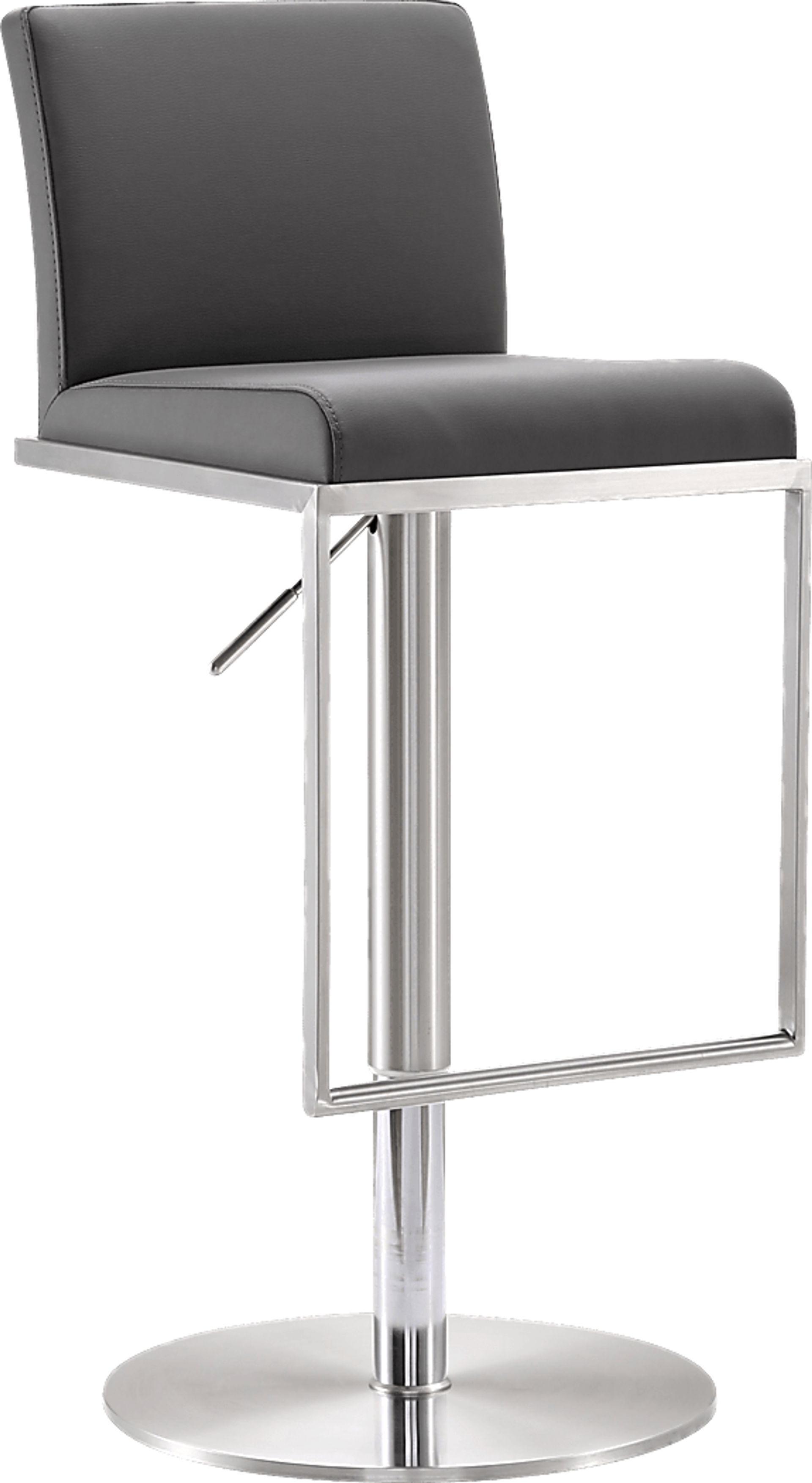 Atrani Gray Adjustable Swivel Barstool - Image 1